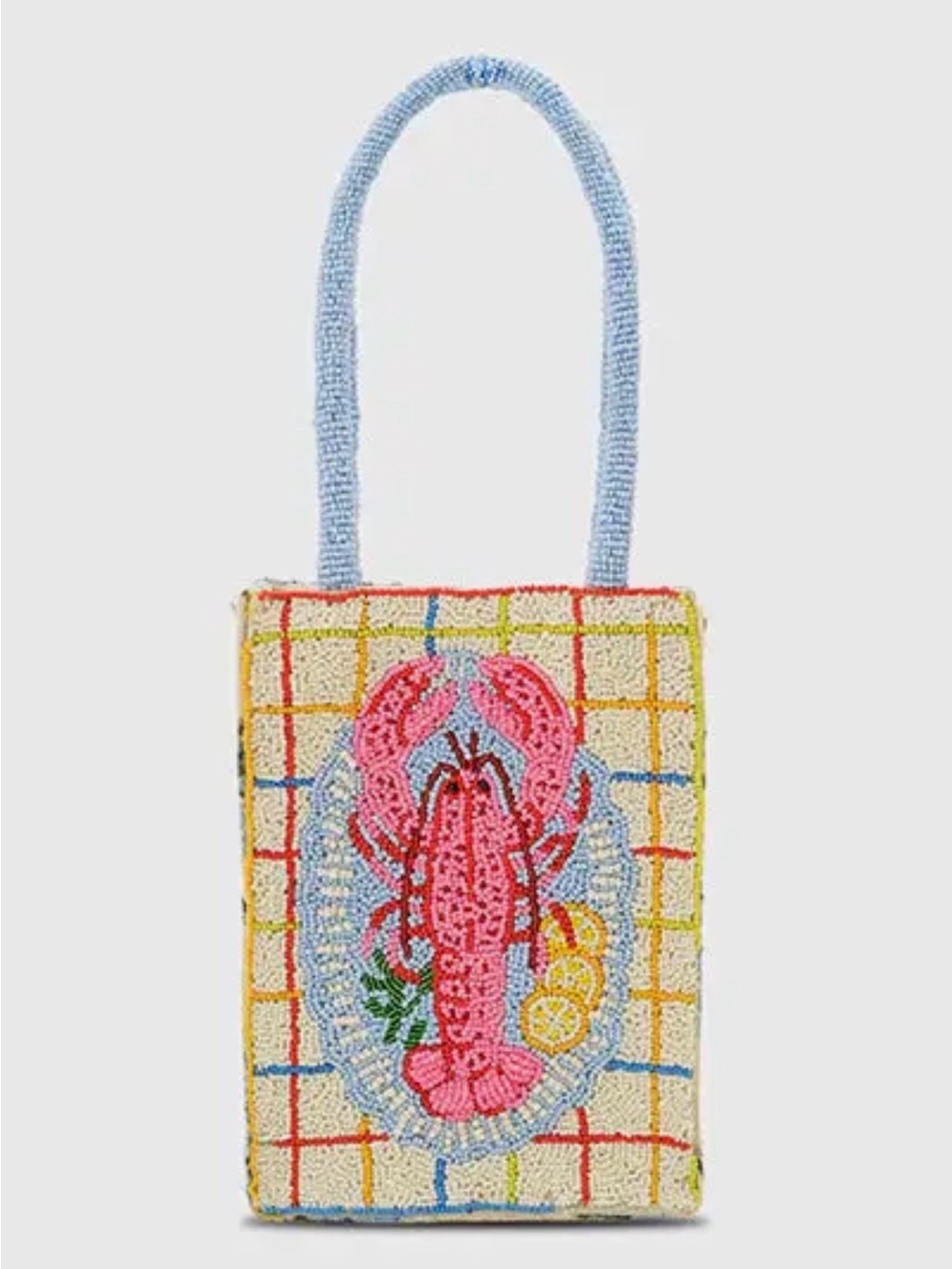 Viral Beaded Lobster Small & Large Tote, Wristlet & Coin Purse - Picture 4 of 4